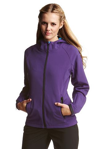Женская куртка из материала софтшелл, RAISKI. Цвет: лиловый